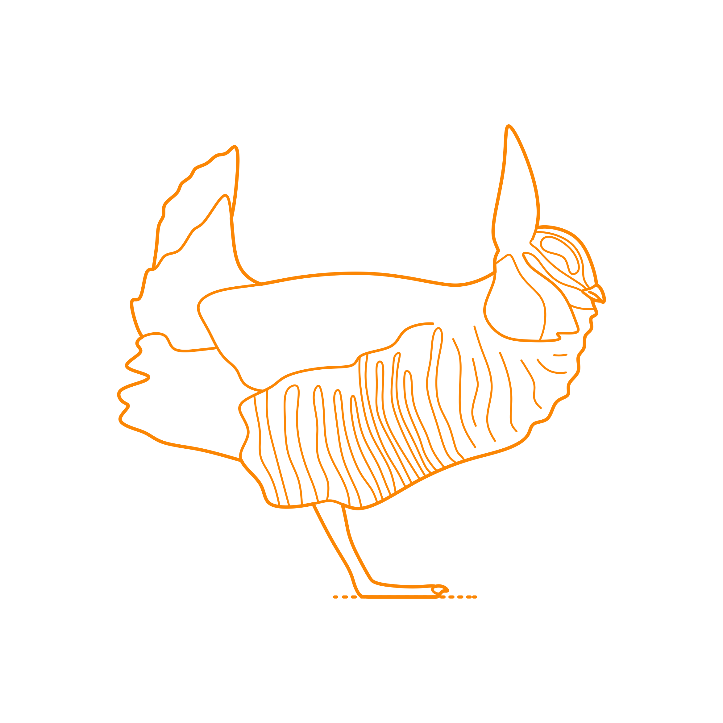 Animals Gamefowl Greater Prairie Chicken Svg Line Art Free Vectors